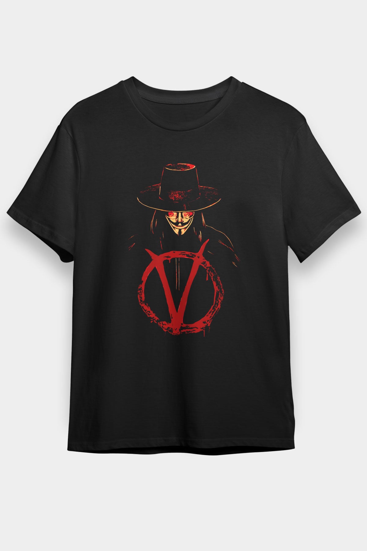 Vendetta Siyah Unisex Tişört T-Shirt