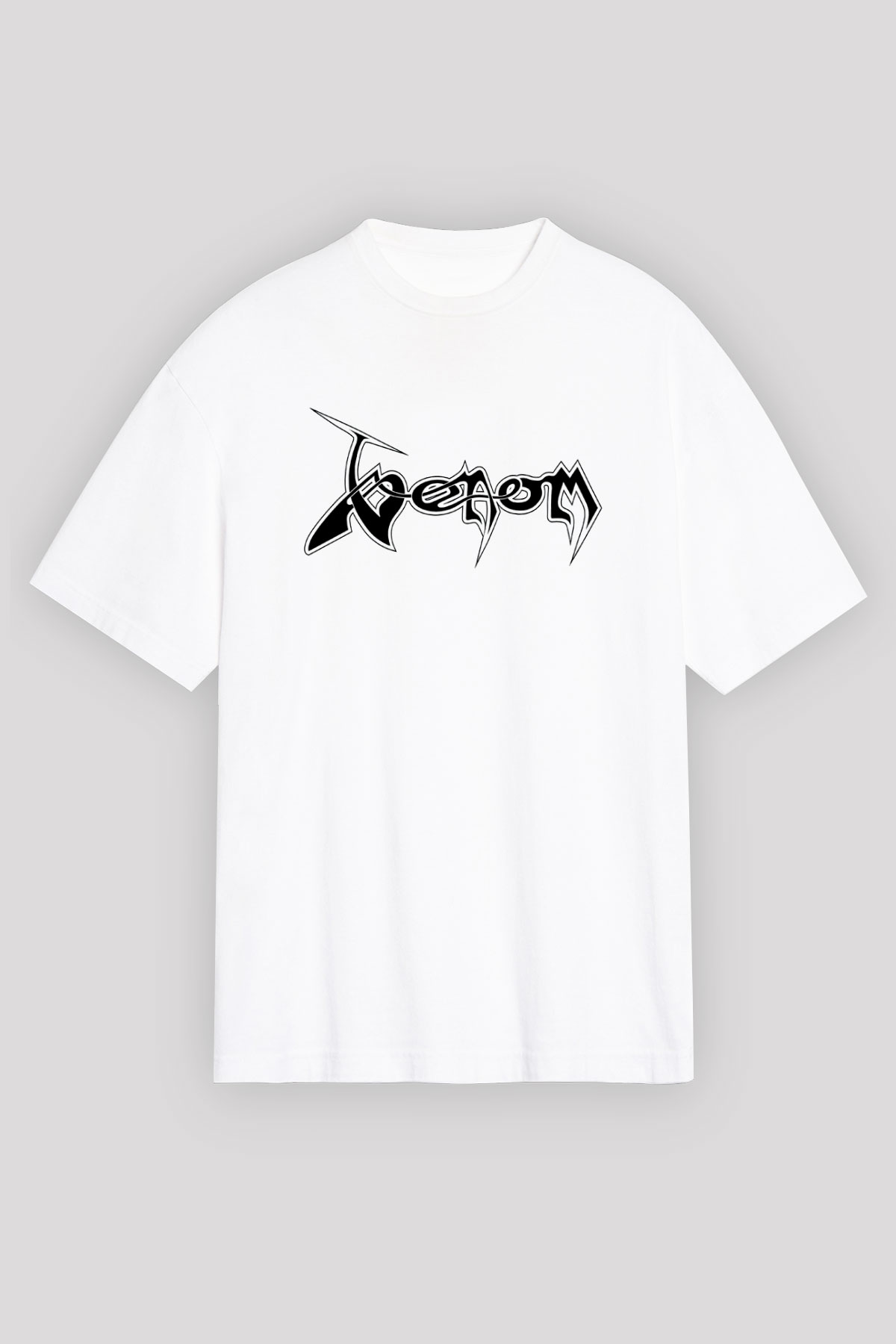 Venom Beyaz Unisex Oversize Tişört T-Shirt