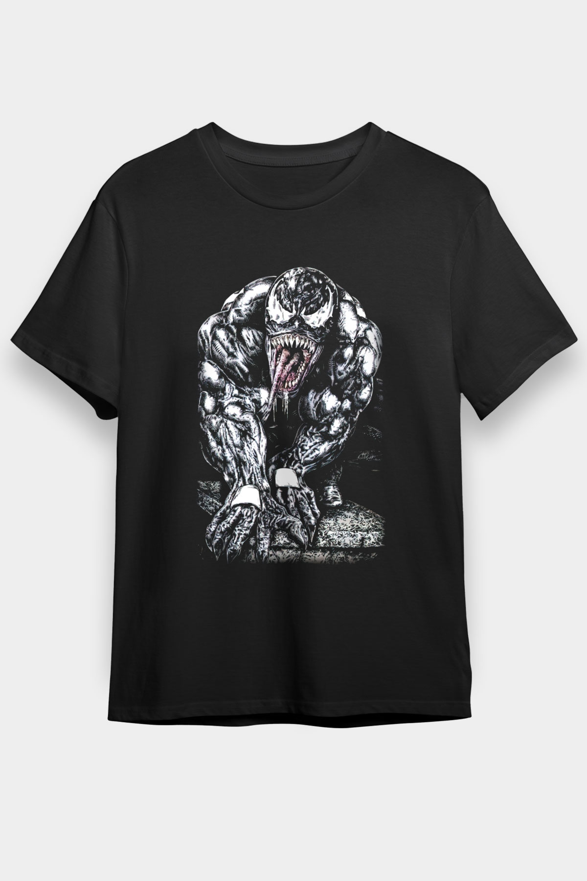 Venom Siyah Unisex Graphic Tee - STREETWEAR