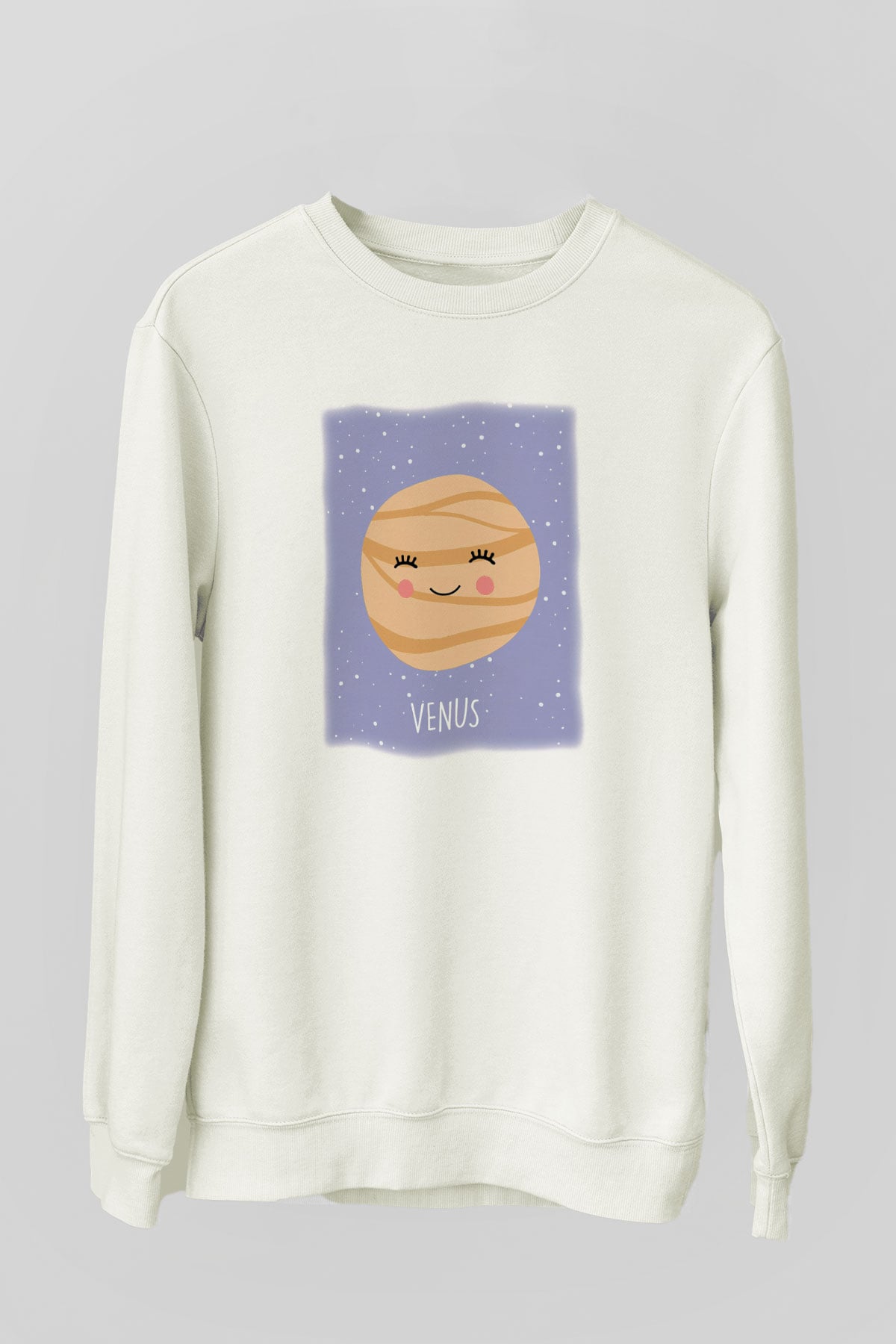 Venüs Beyaz Unisex Sweatshirt