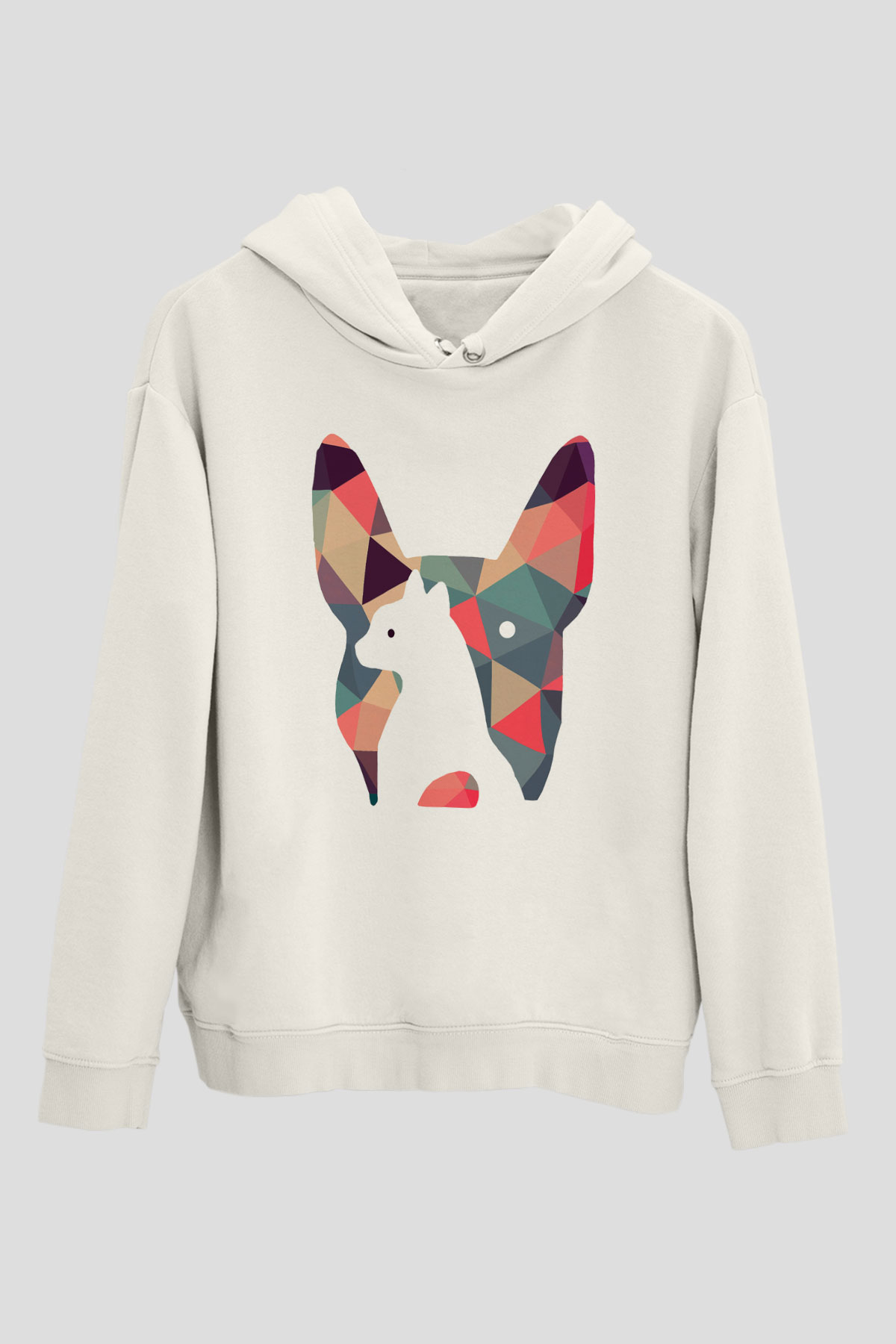 Veteriner Beyaz Unisex Hoodie