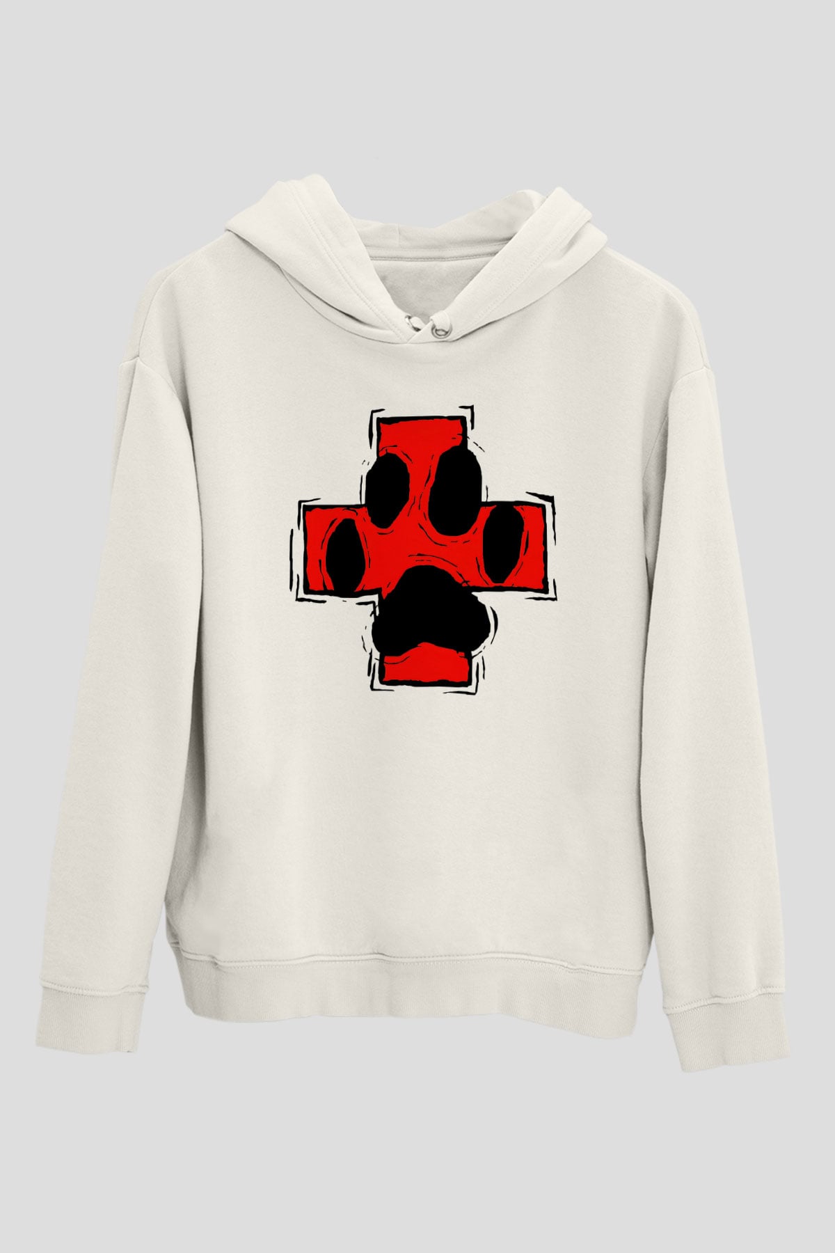 Veteriner Beyaz Unisex Hoodie
