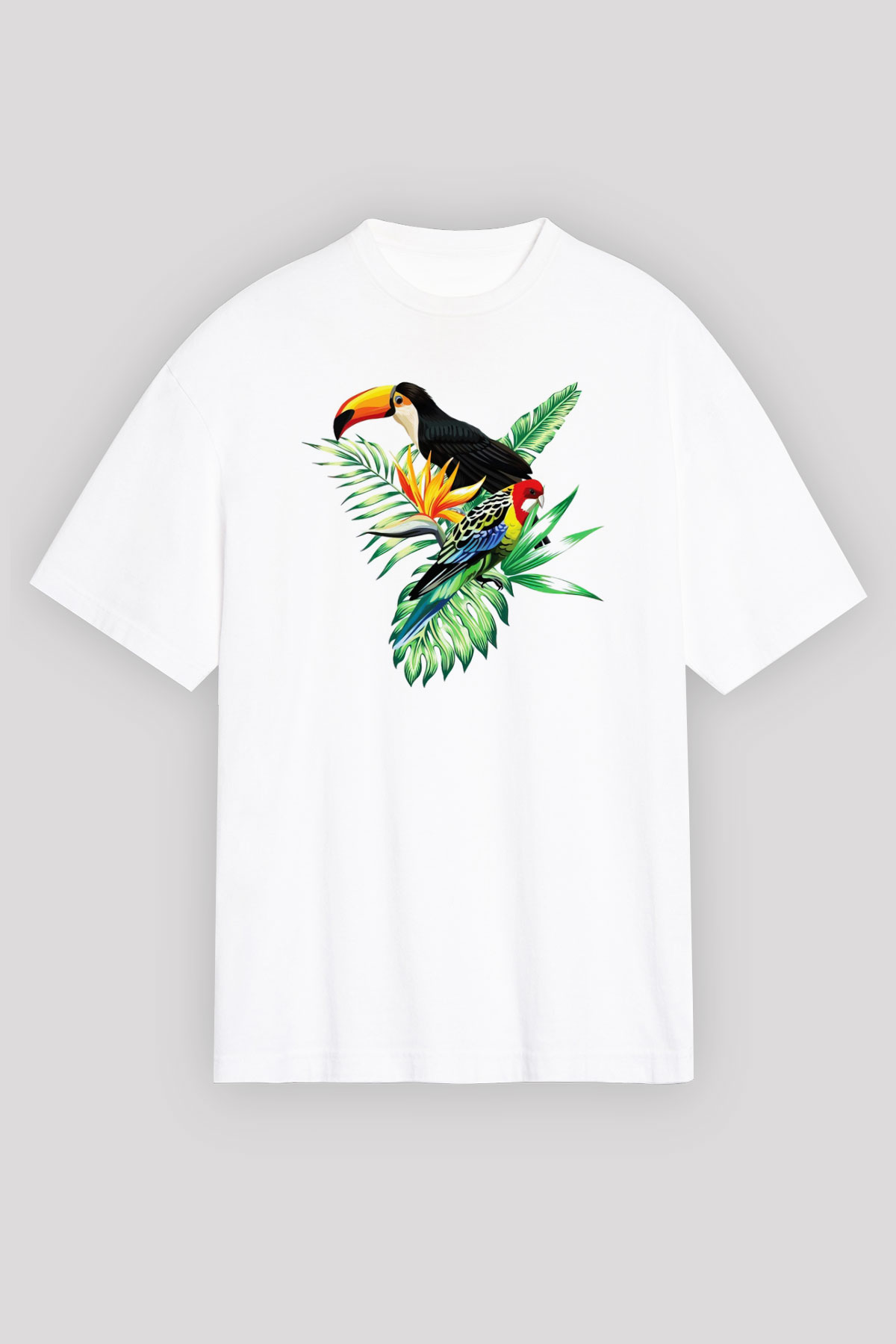 Veteriner Beyaz Unisex Oversize Tişört T-Shirt