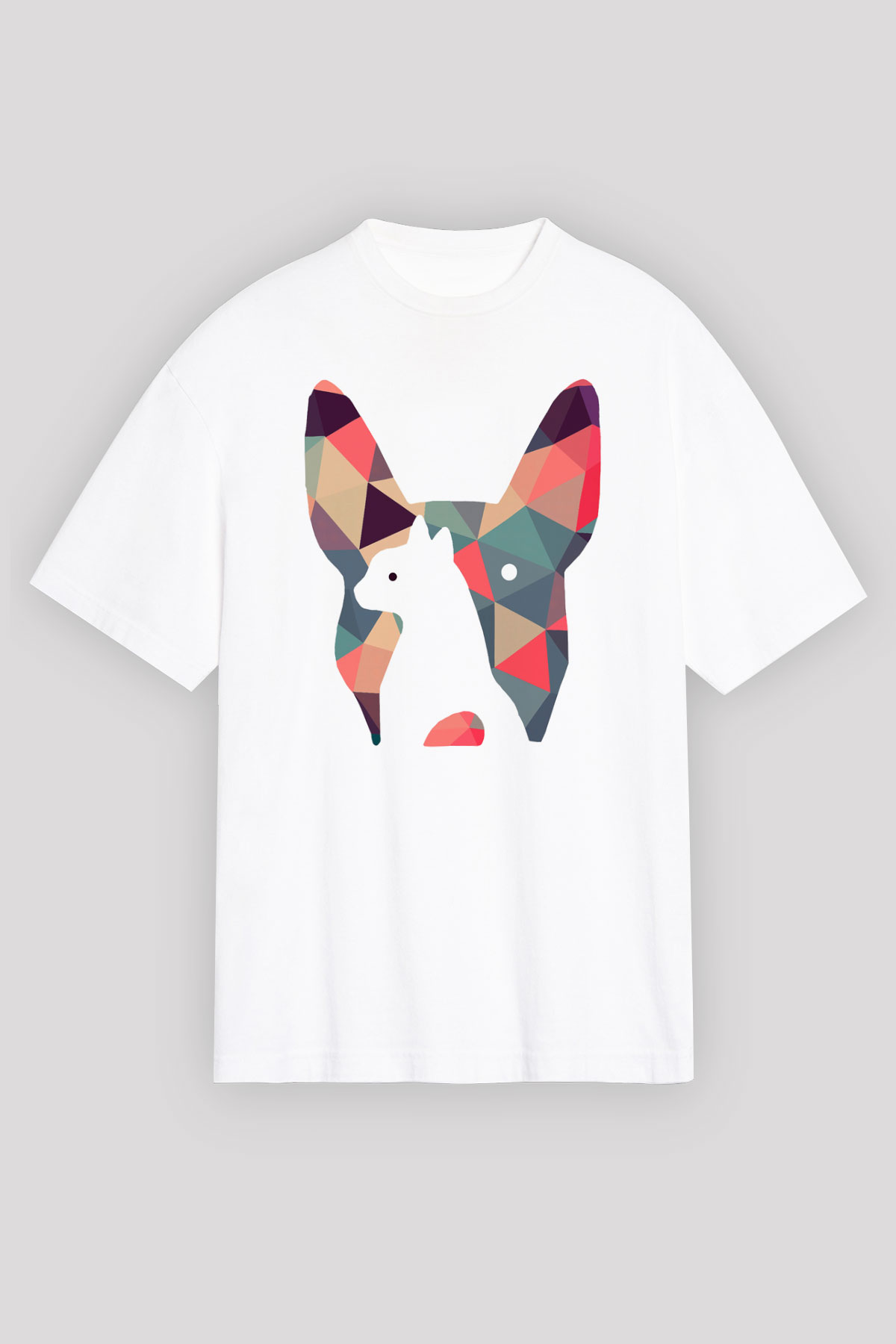 Veteriner Beyaz Unisex Oversize Tişört T-Shirt