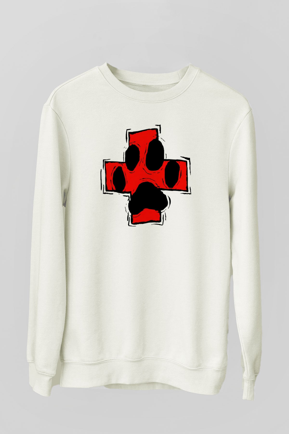 Veteriner Beyaz Unisex Sweatshirt