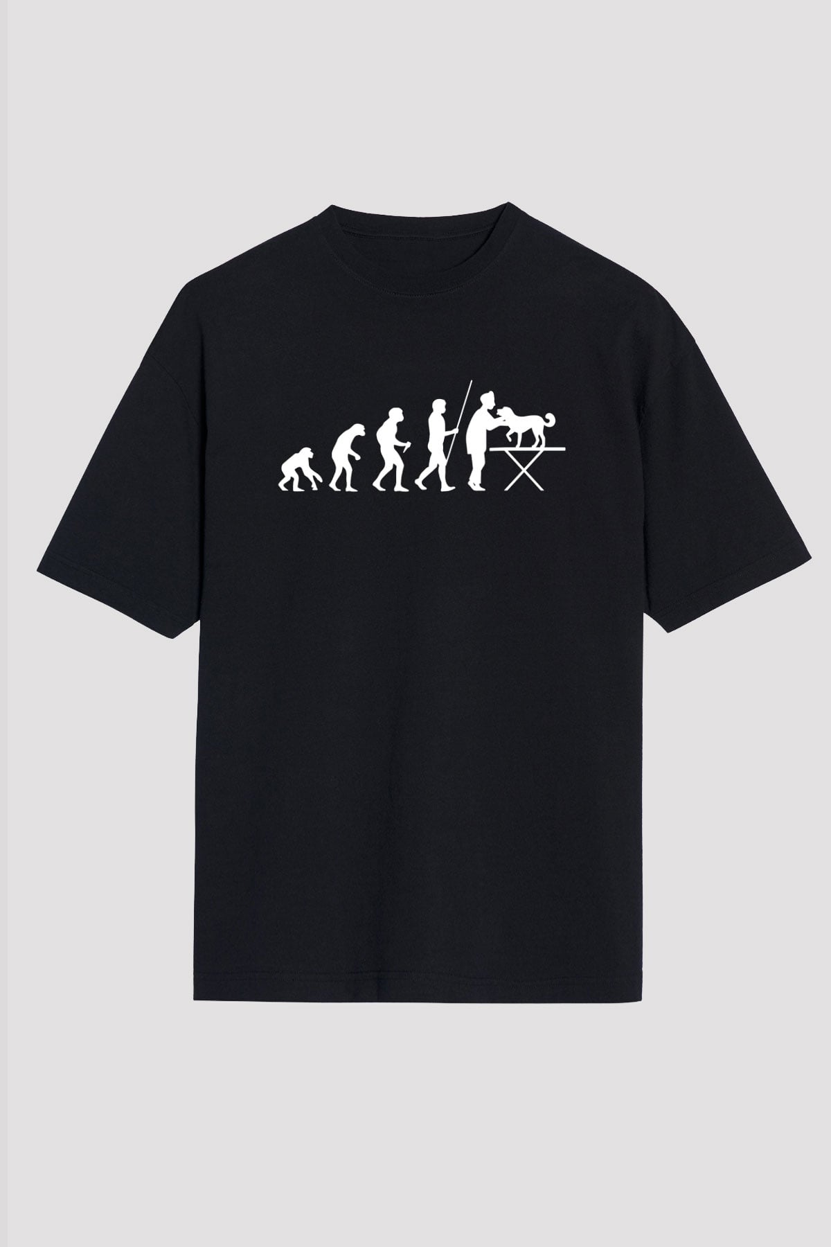 Veteriner Siyah Unisex Tişört T-Shirt - TişörtFabrikası