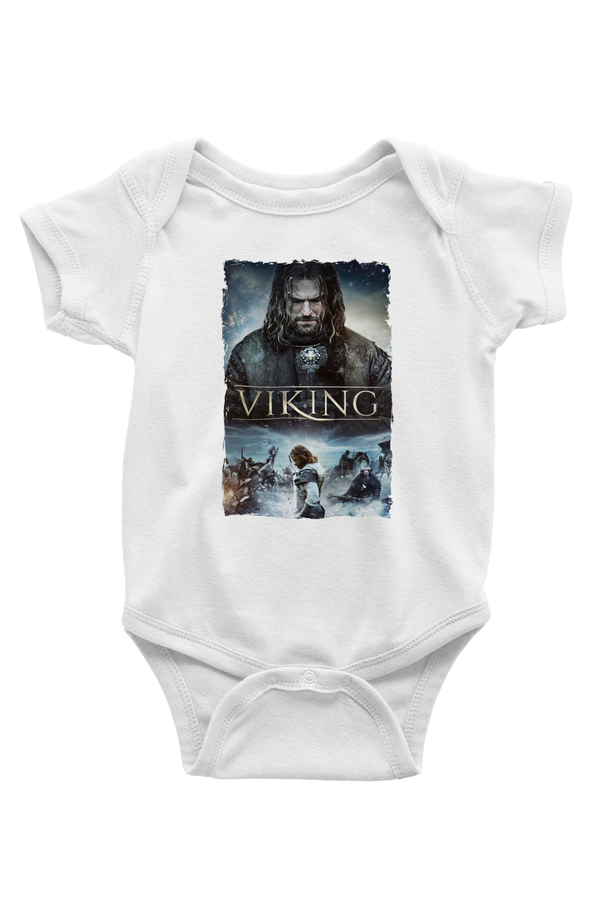 Vikings Beyaz Bebek Body - Zıbın