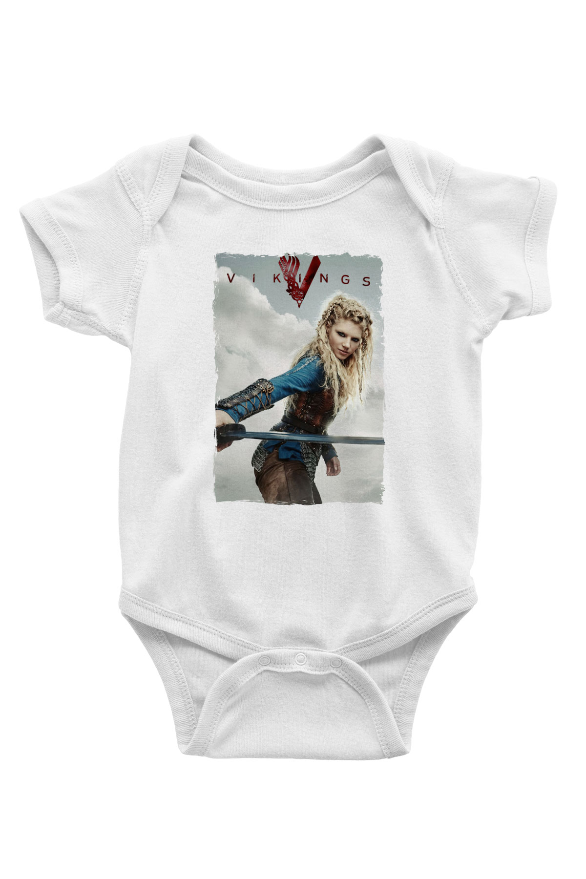 Vikings Beyaz Bebek Body - Zıbın