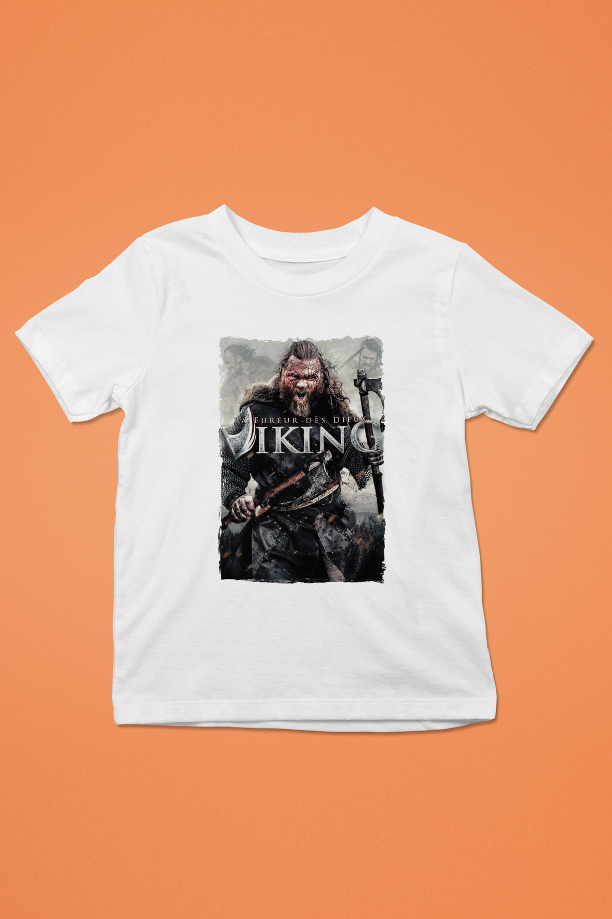 Vikings Beyaz Unisex Çocuk Tişört