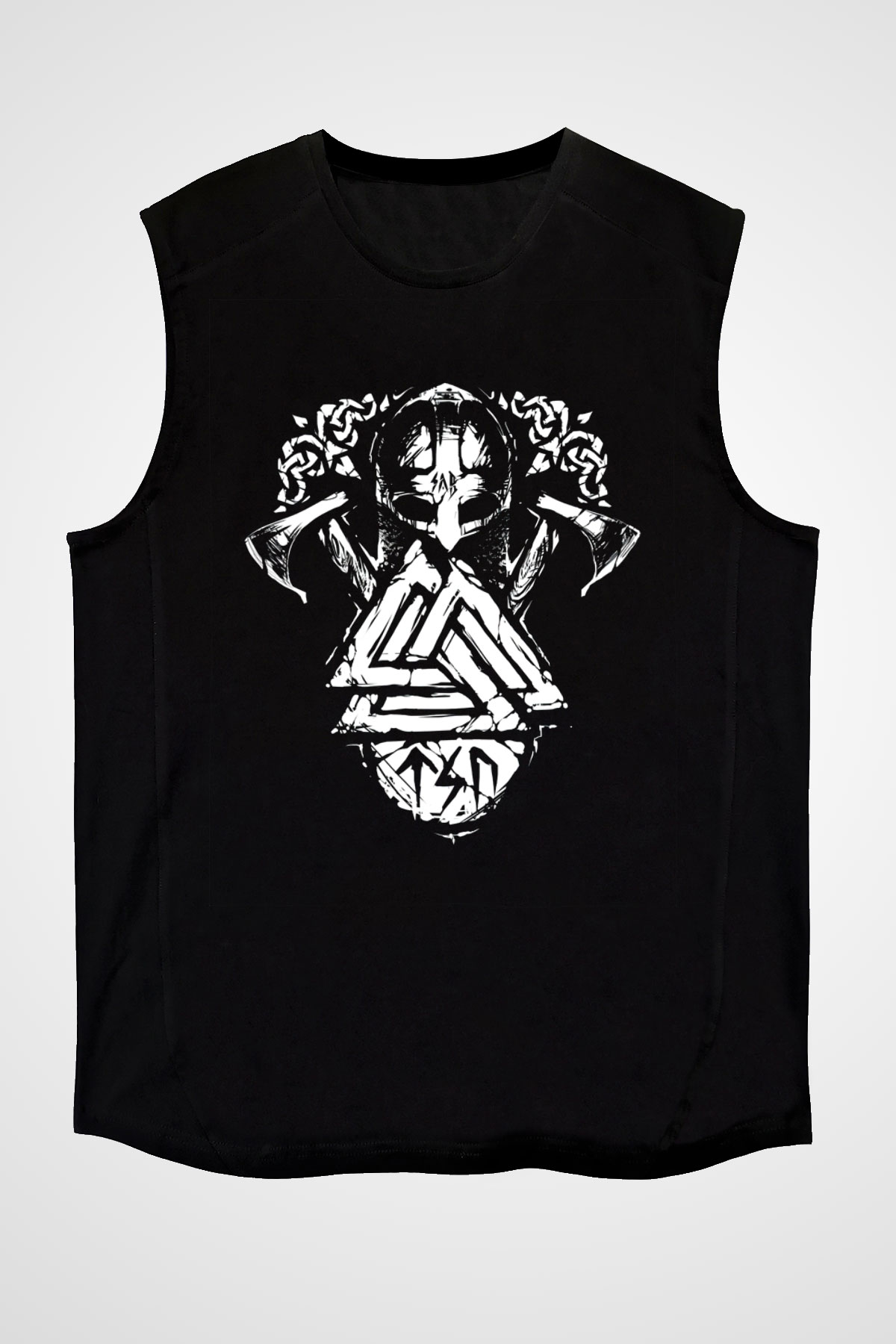 Vikings Siyah Unisex Kolsuz Tişört