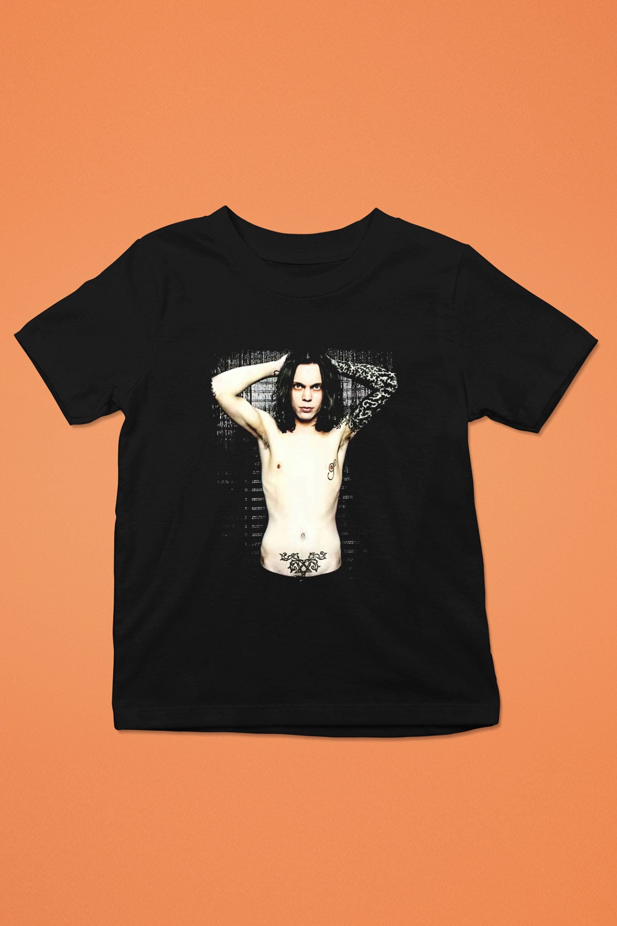Ville Valo Baskılı Unisex Siyah Çocuk Tişört - Tshirt