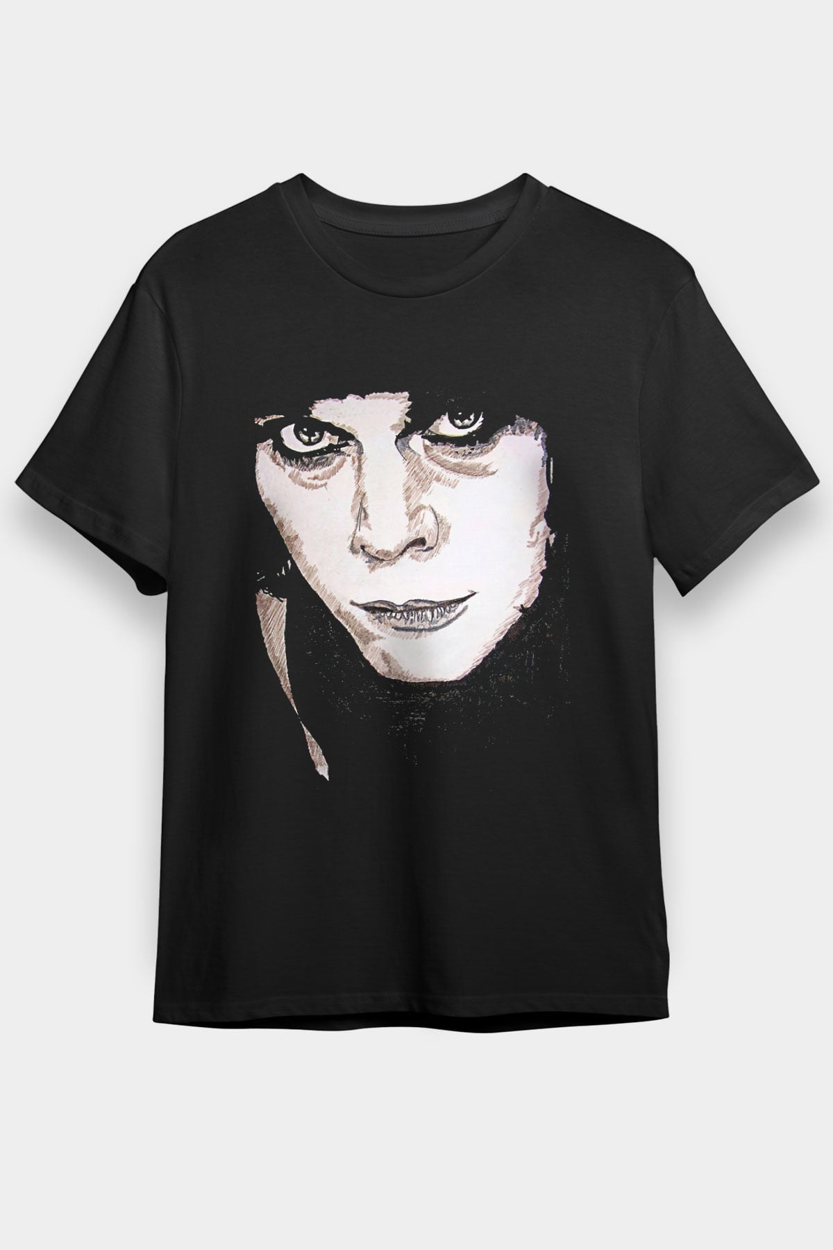 Ville Valo Baskılı Unisex Siyah Tişört - Tshirt