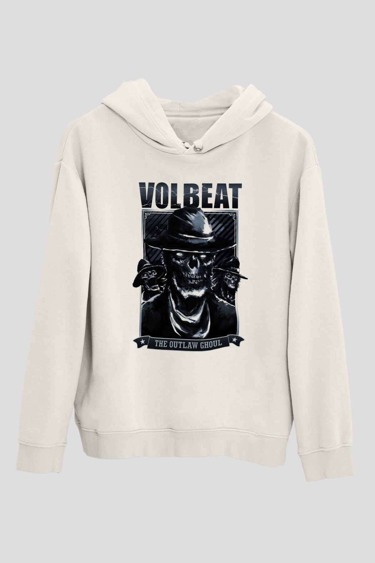 Volbeat Beyaz Unisex Hoodie