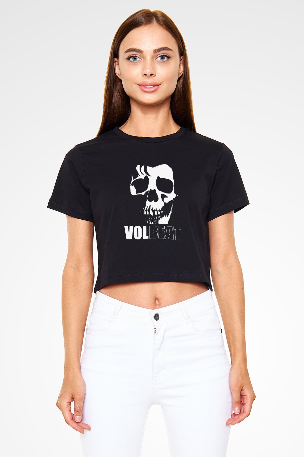 Volbeat Siyah Crop Top Tişört