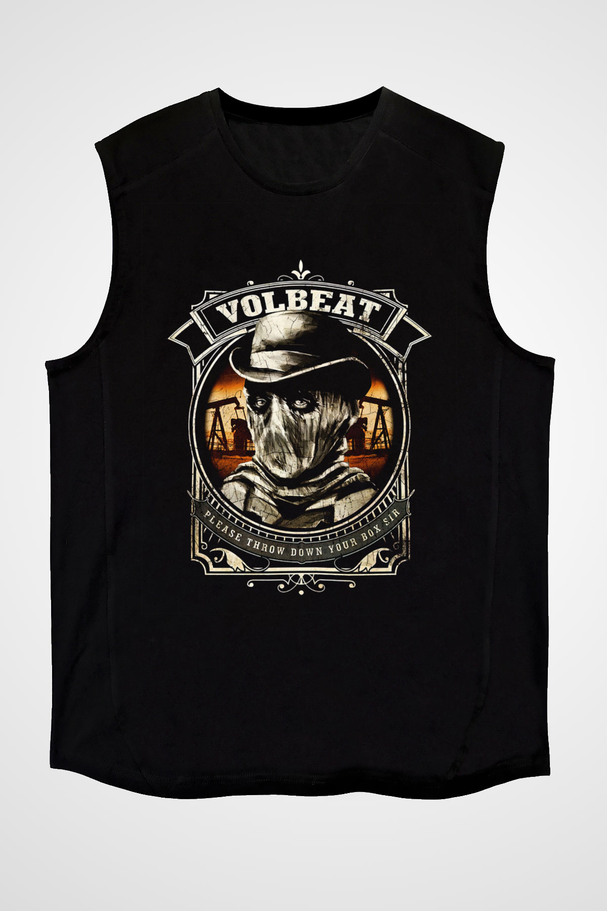 Volbeat Siyah Unisex Kolsuz Tişört