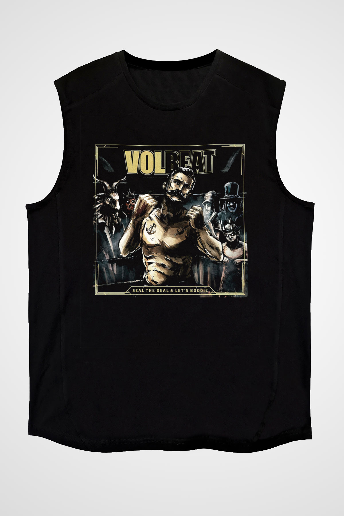 Volbeat Siyah Unisex Kolsuz Tişört