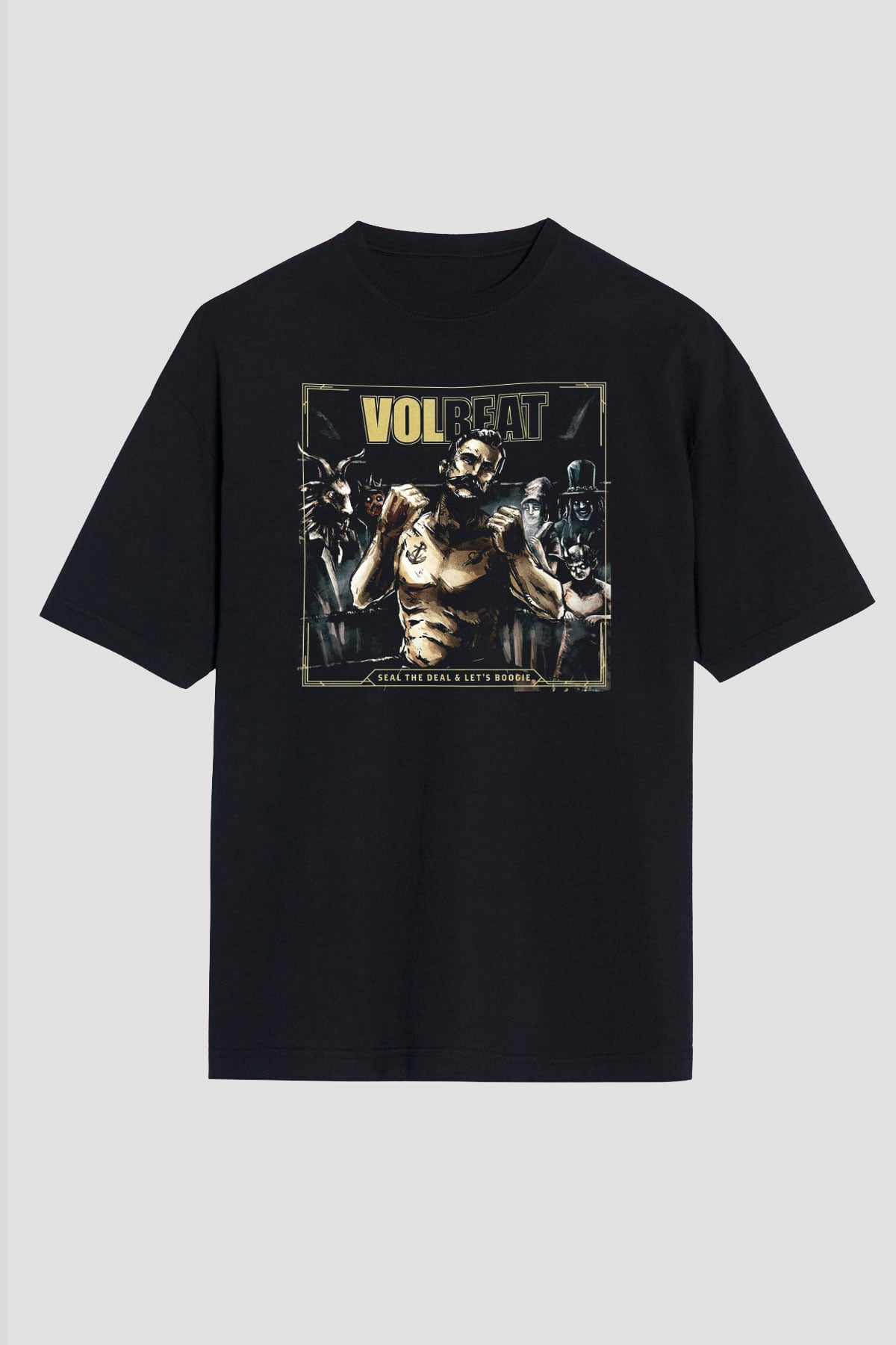Volbeat Siyah Unisex Oversize Tişört T-Shirt
