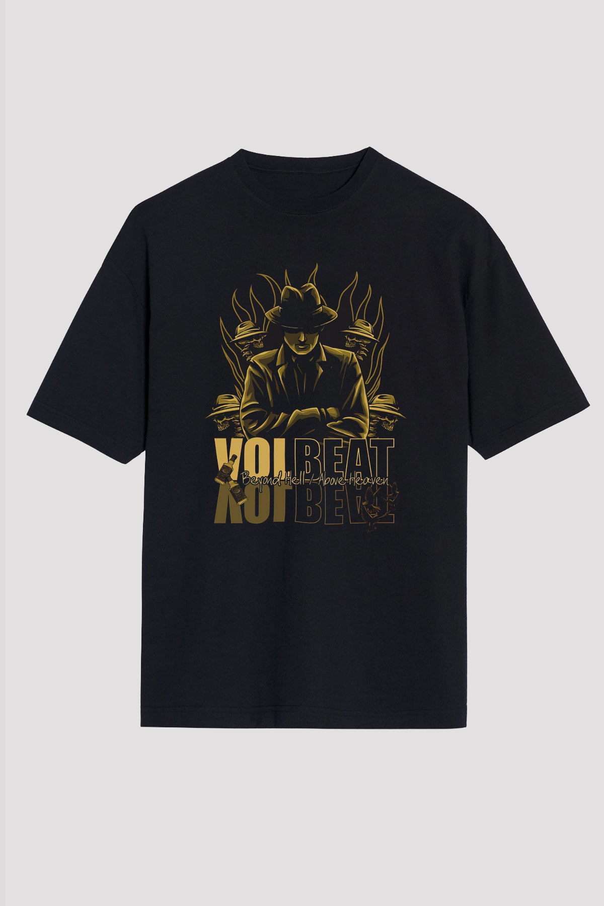 Volbeat Siyah Unisex Oversize Tişört T-Shirt