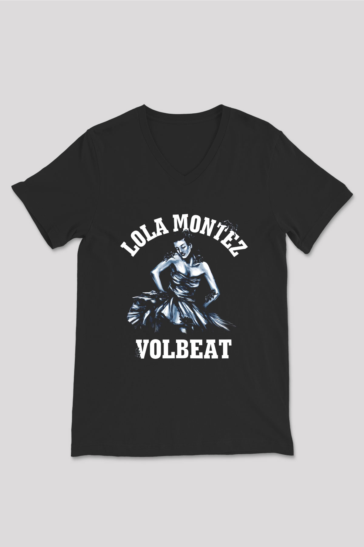 Volbeat Siyah Unisex V Yaka Tişört