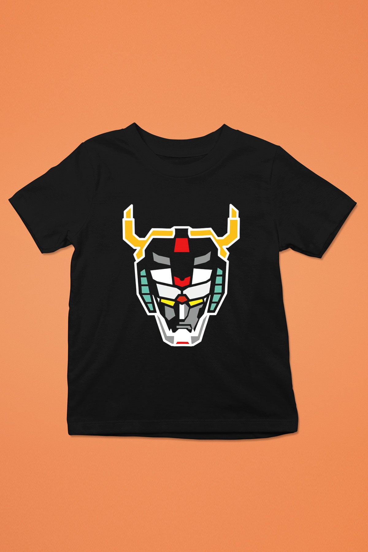 Voltron Baskılı Siyah Unisex Çocuk Tişört