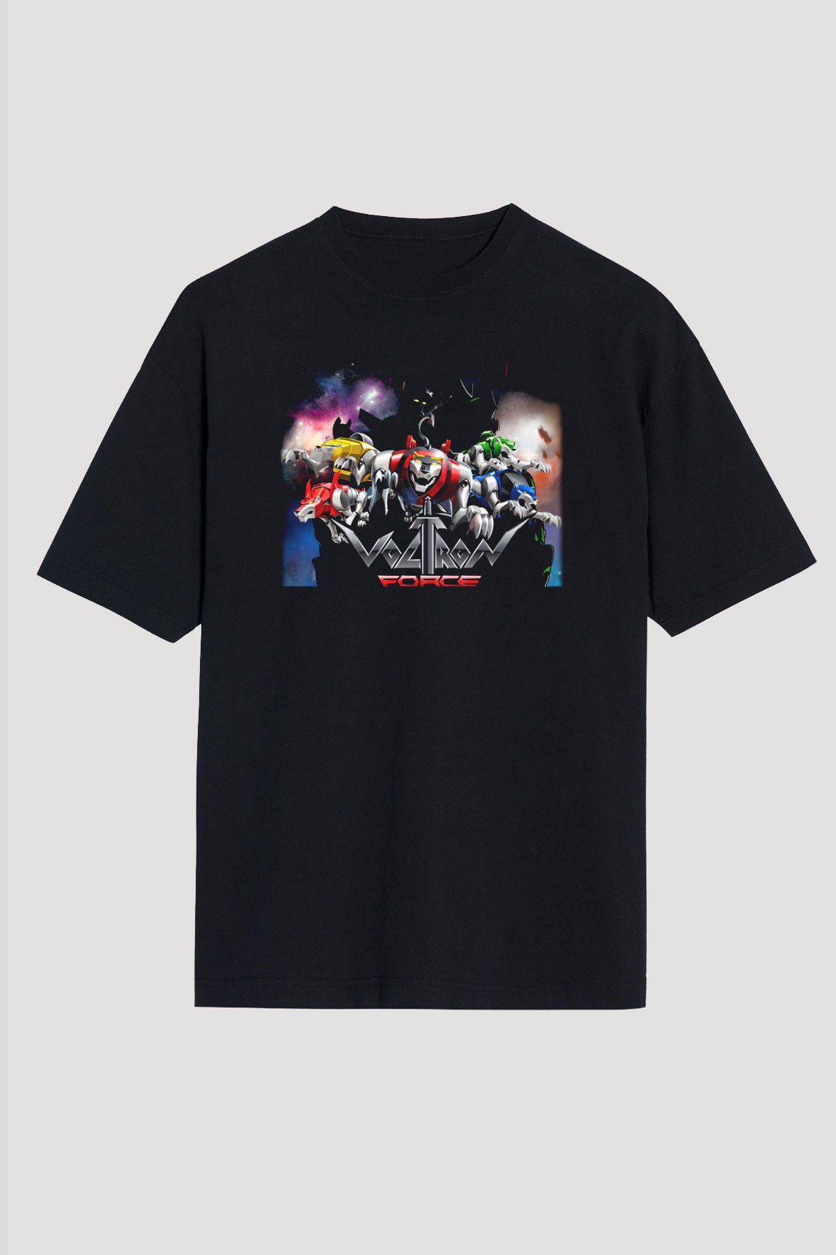 Voltron Siyah Unisex Oversize Tişört