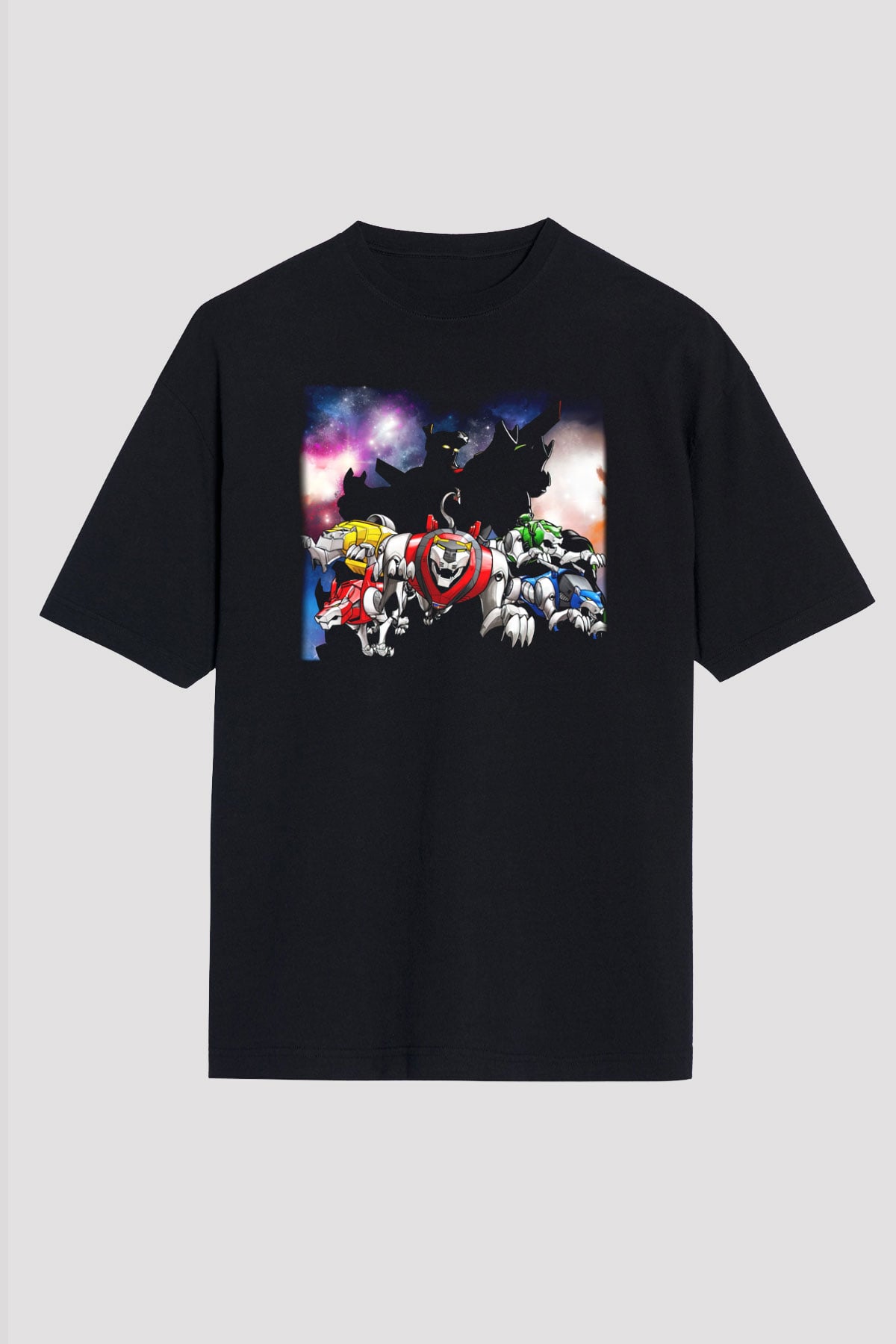 Voltron Siyah Unisex Oversize Tişört