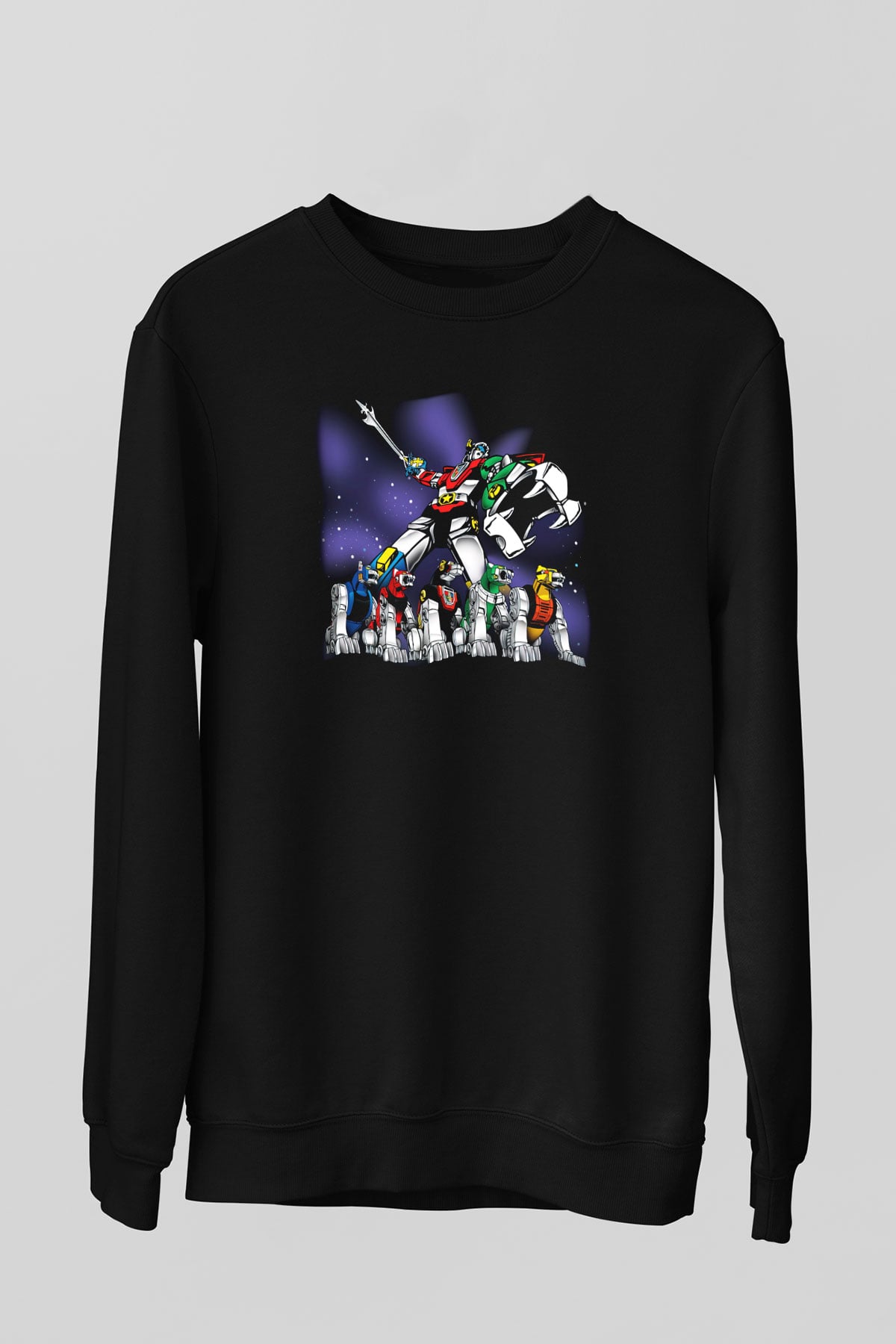 Voltron Siyah Unisex Sweatshirt