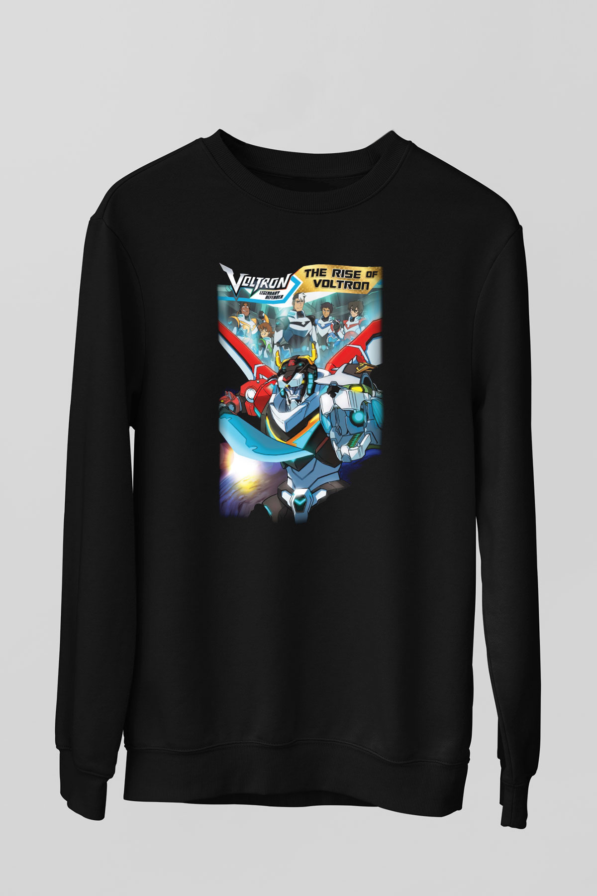 Voltron Siyah Unisex Sweatshirt