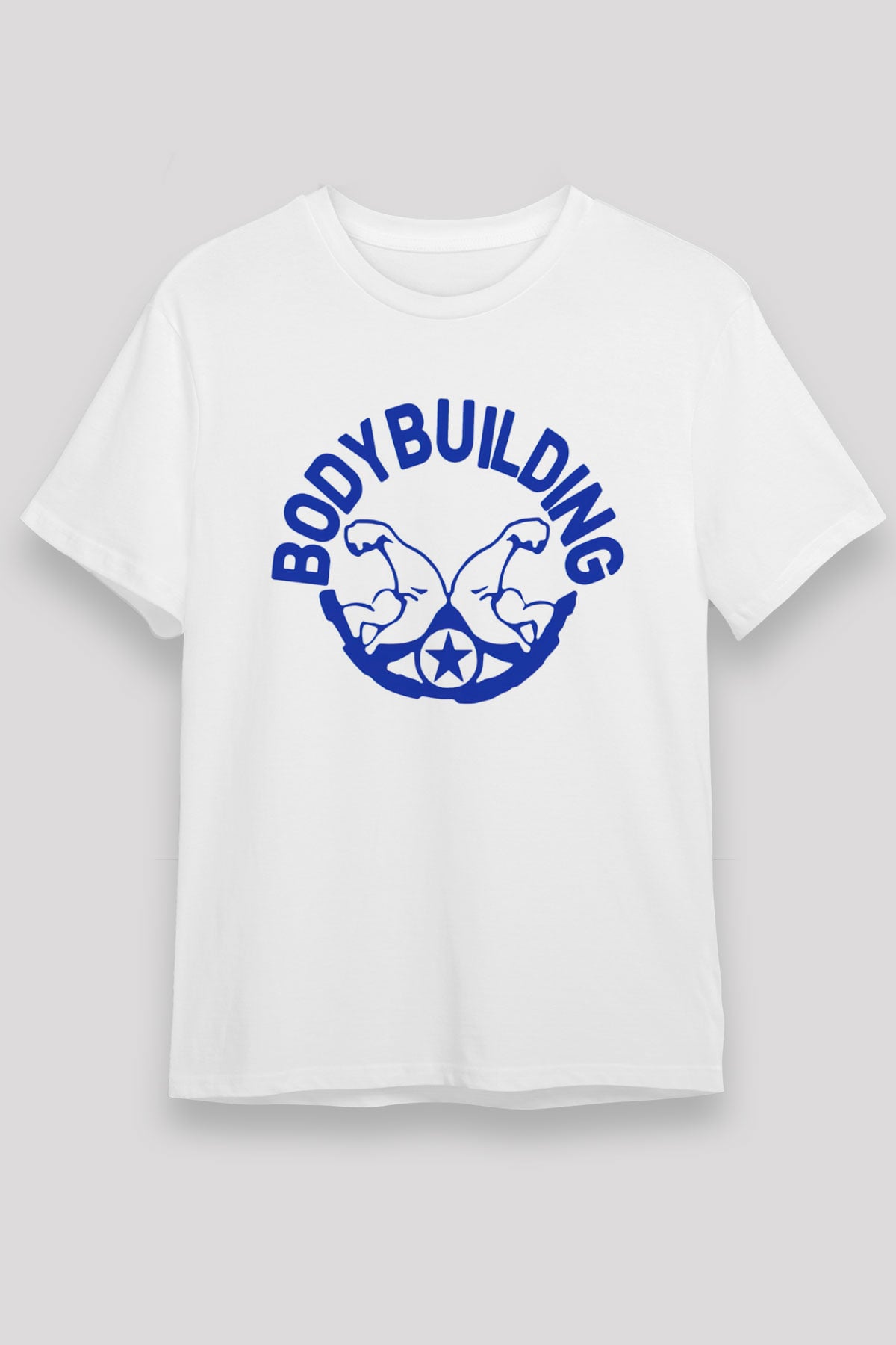 Vücut geliştirme Beyaz Unisex Tişört T-Shirt - TişörtFabrikası