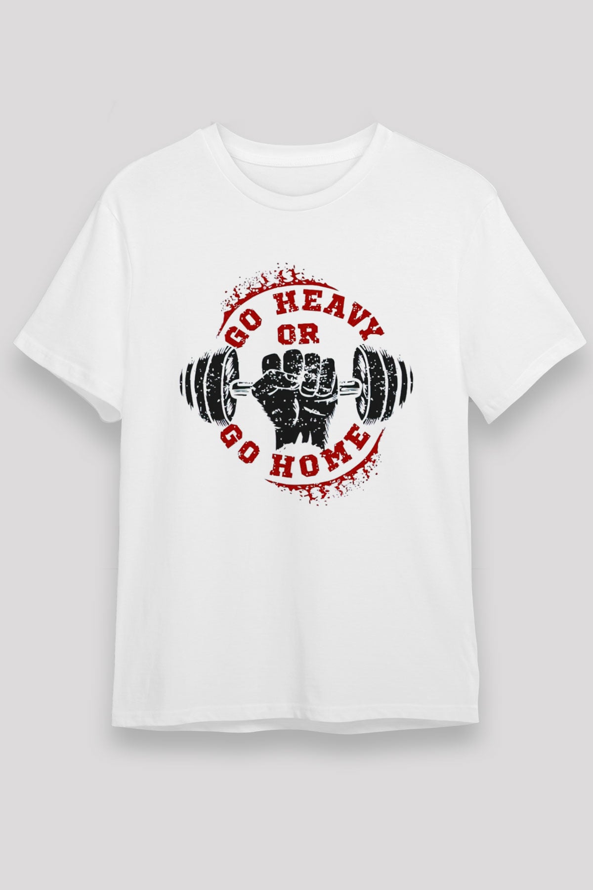 Vücut geliştirme Beyaz Unisex Tişört T-Shirt - TişörtFabrikası