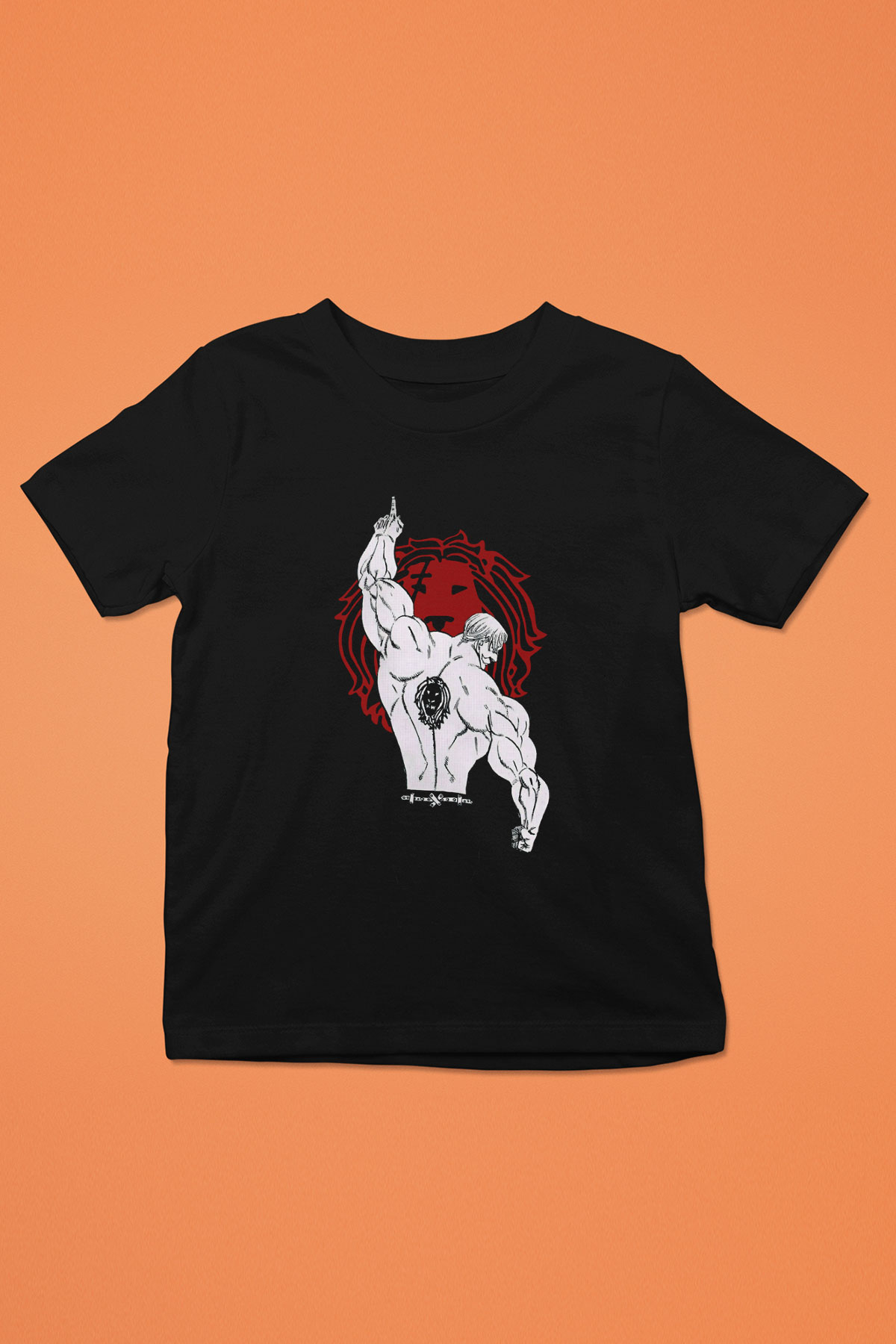 Vücut geliştirme Siyah Unisex Çocuk Tişört