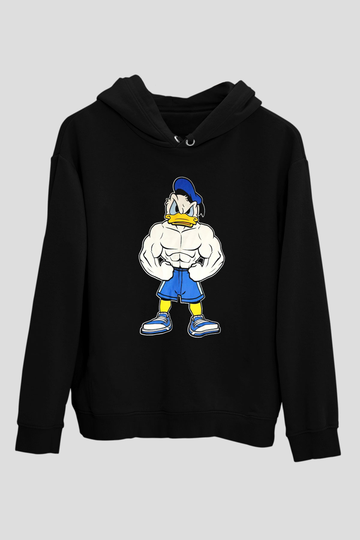 Vücut geliştirme Siyah Unisex Hoodie