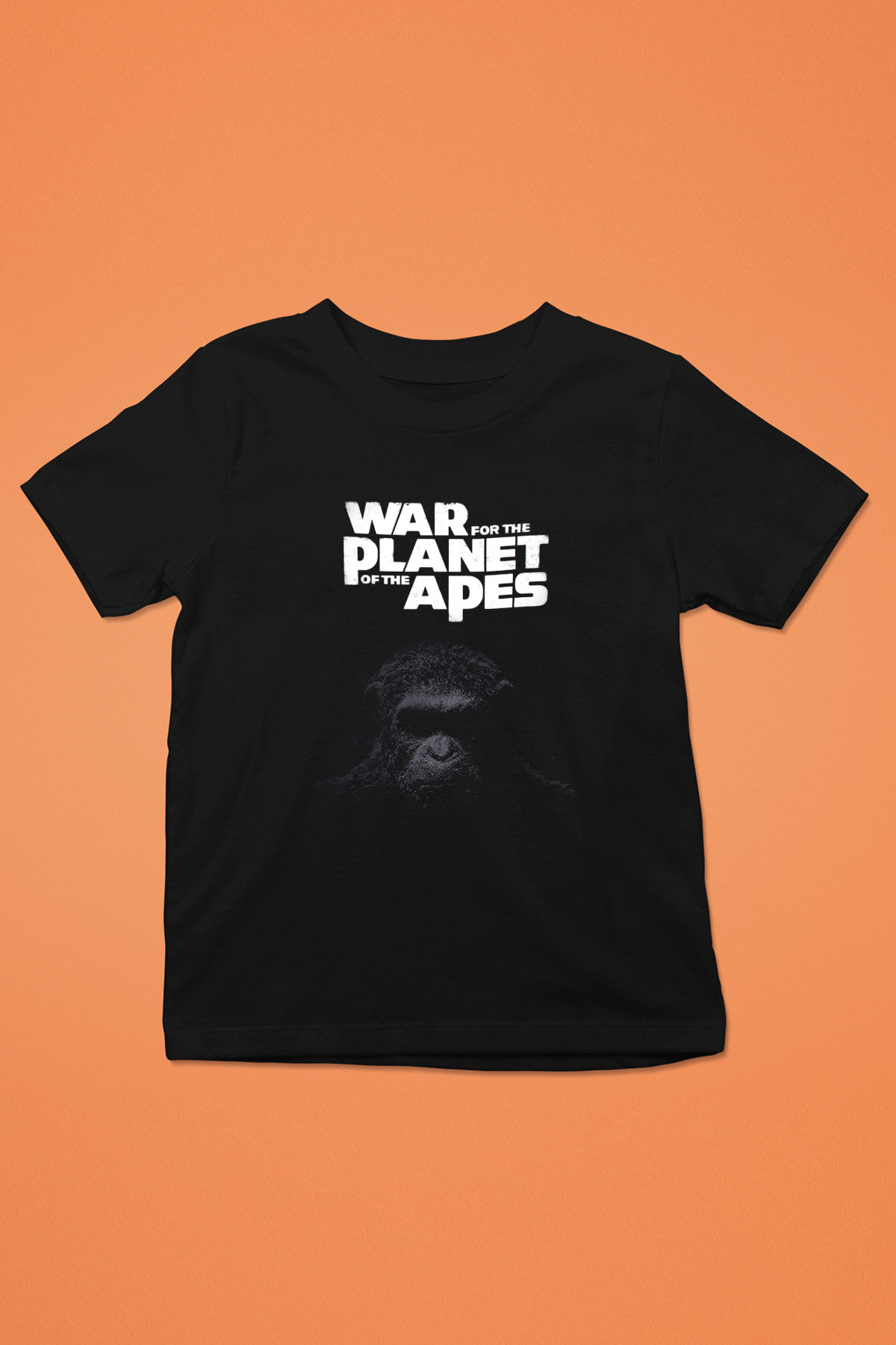 War for the Planet of the Apes Maymunlar Cehennemi Siyah Unisex Çocuk Tişört