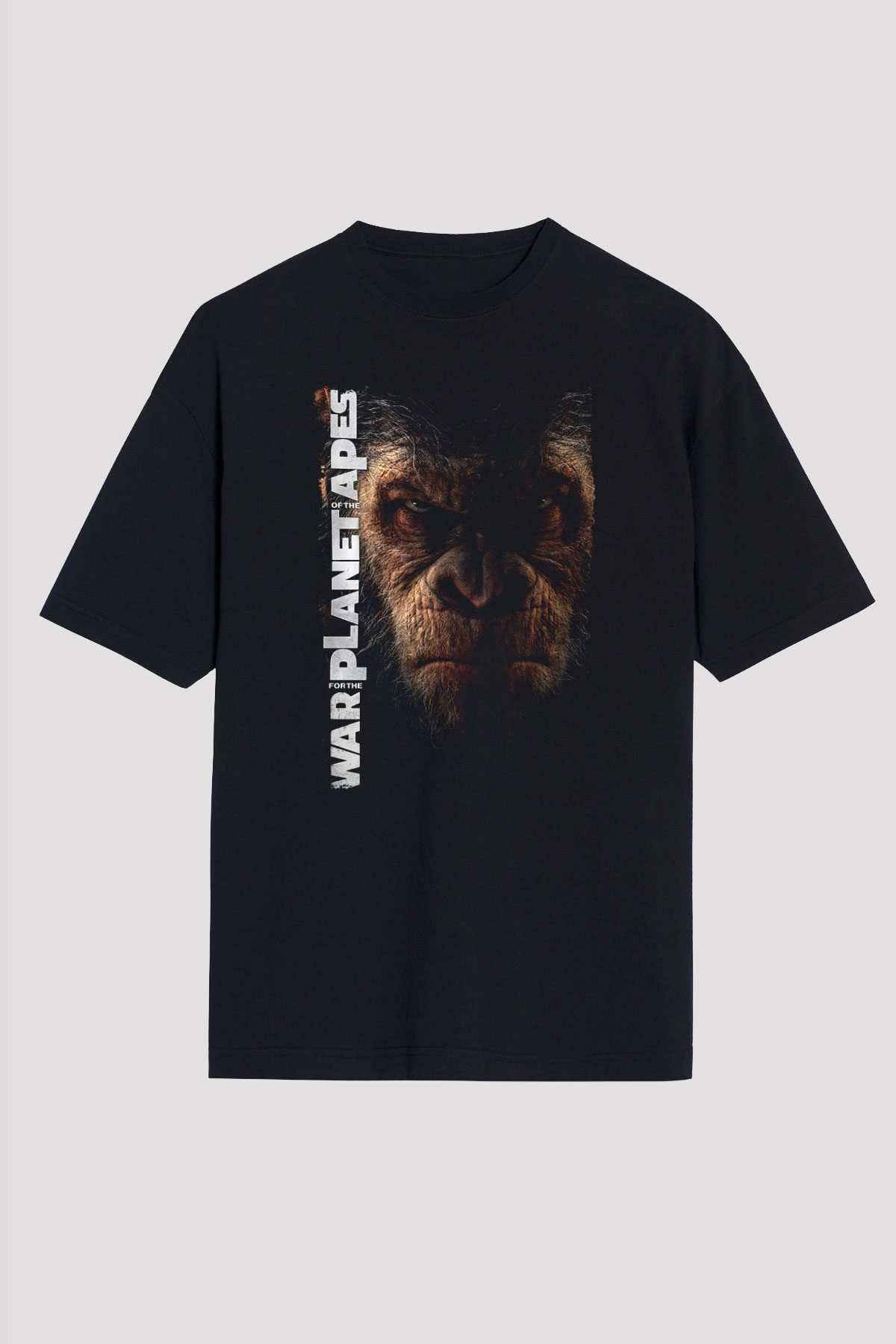 War for the Planet of the Apes Maymunlar Cehennemi Siyah Unisex Tişört T-Shirt