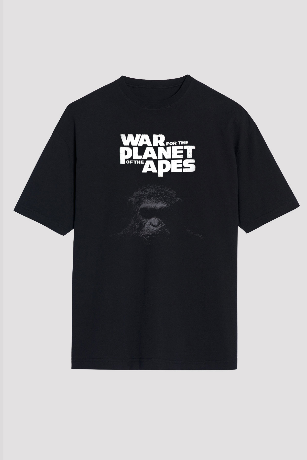 War for the Planet of the Apes Maymunlar Cehennemi Siyah Unisex Tişört T-Shirt