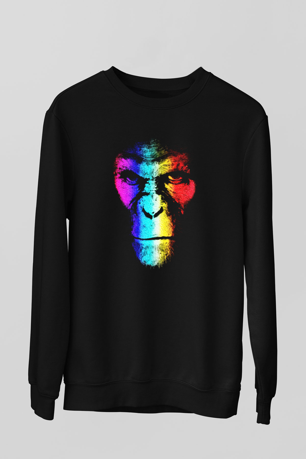 War for the Planet of the Apes Maymunlar Cehennemi Siyah Unisex Sweatshirt