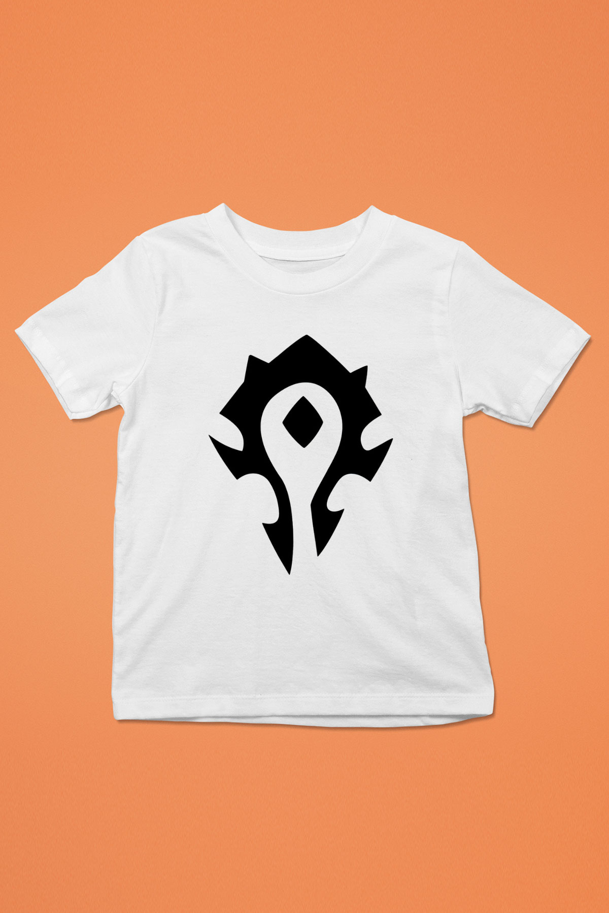 Warcraft Baskılı Beyaz Unisex Çocuk Tişört