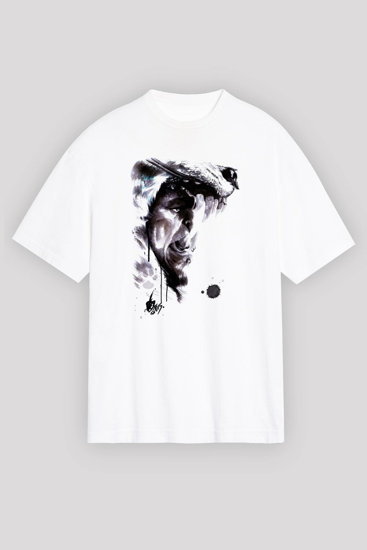Warcraft Beyaz Unisex Oversize Tişört T-Shirt