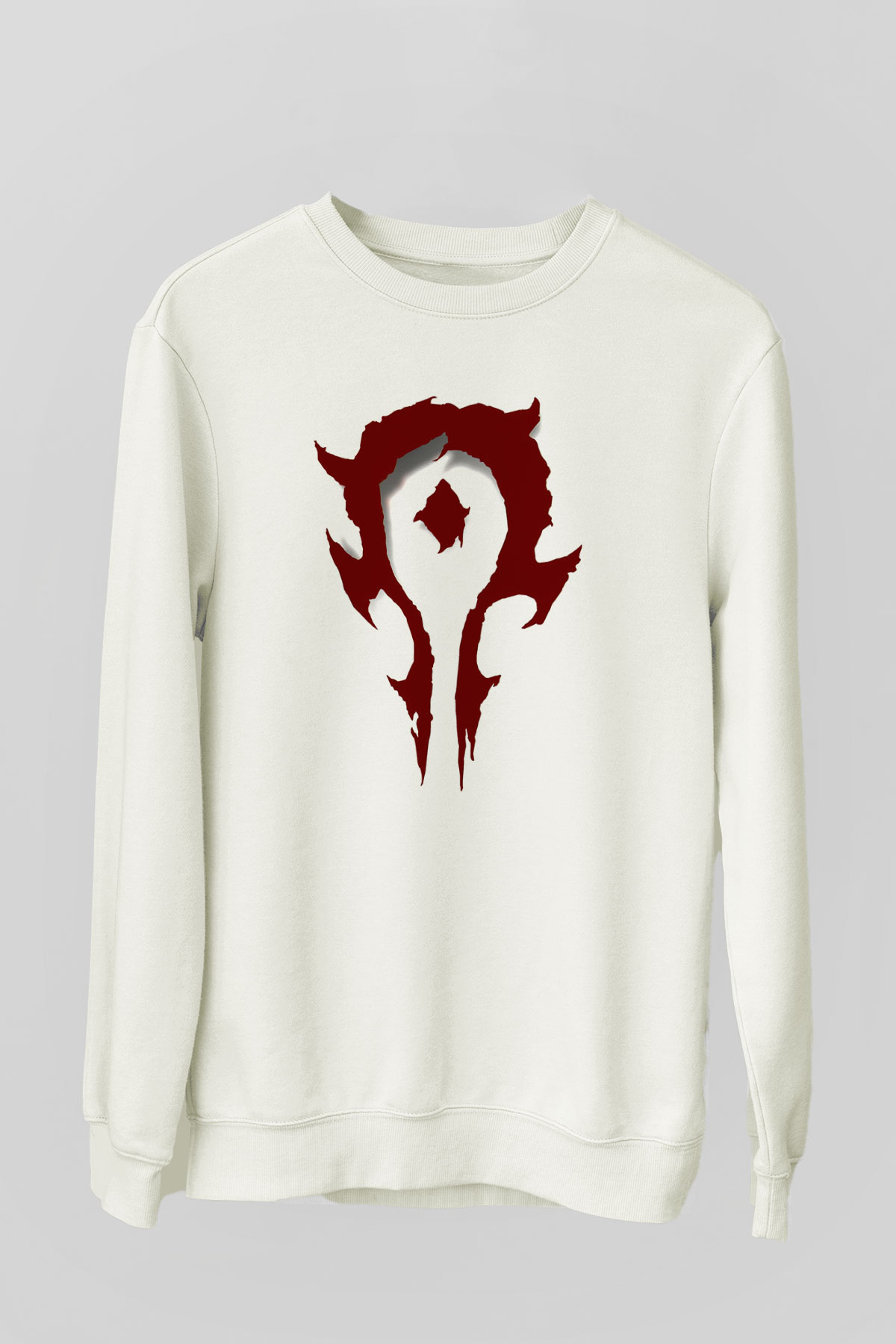 Warcraft Beyaz Unisex Sweatshirt