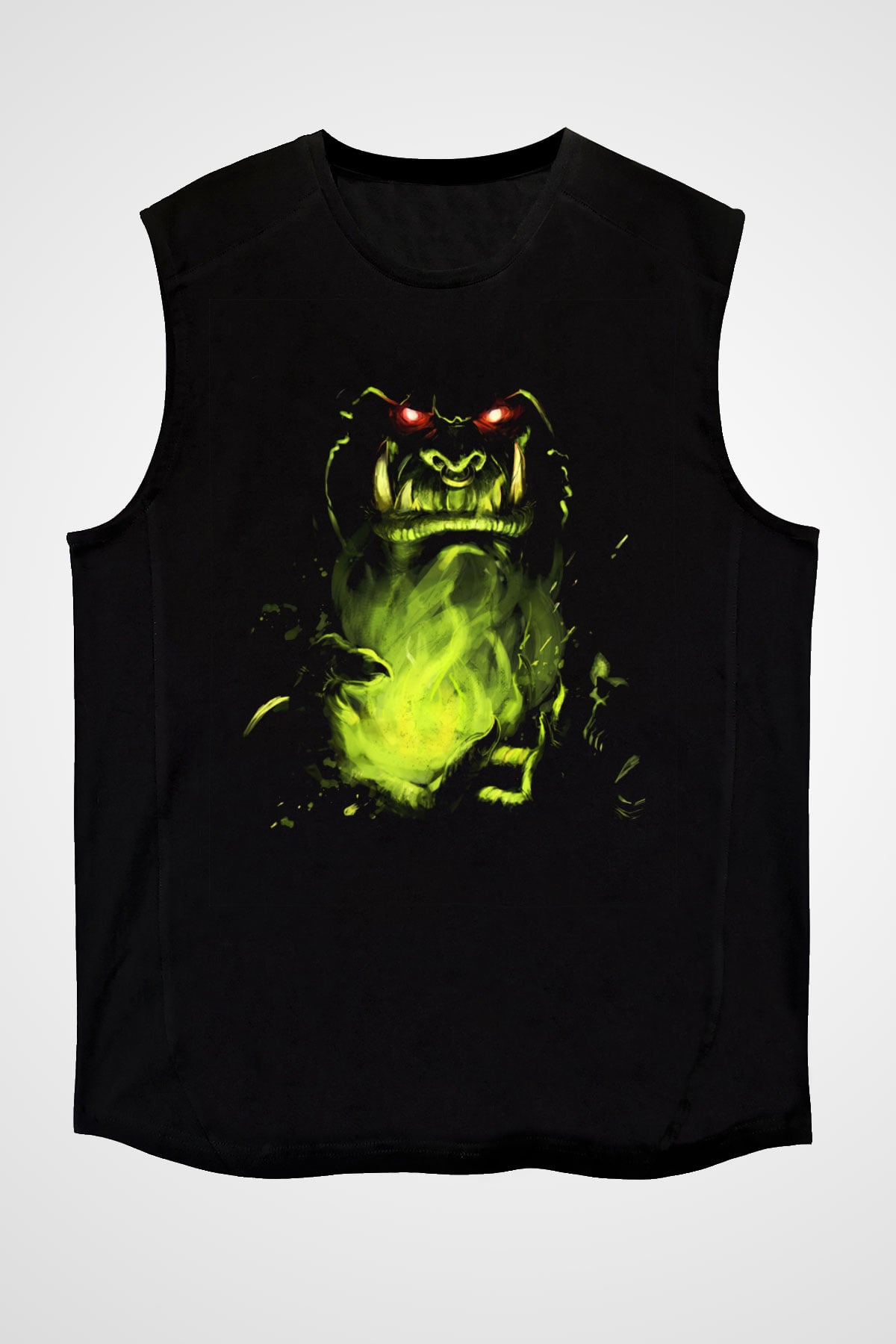 Warcraft Siyah Unisex Kolsuz Tişört