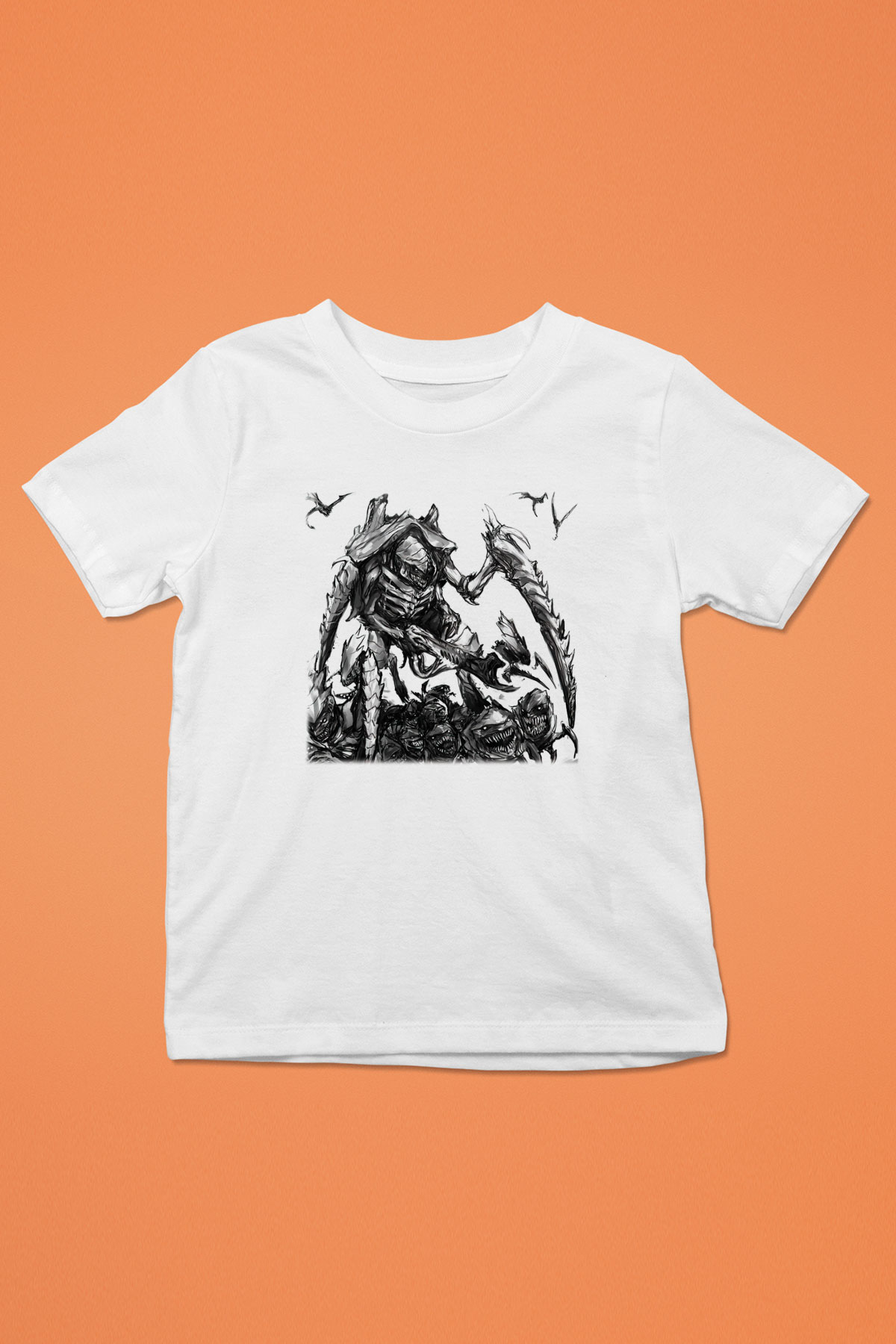 Warhammer Baskılı Beyaz Unisex Çocuk Tişört