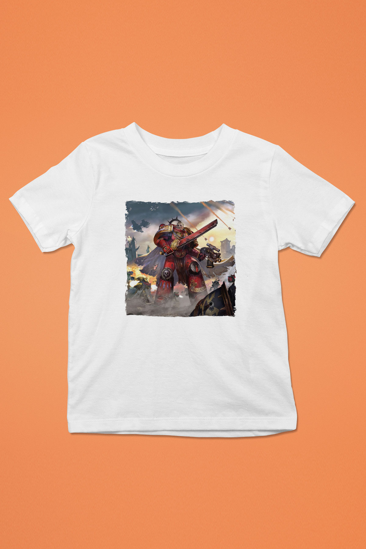 Warhammer Beyaz Unisex Çocuk Tişört