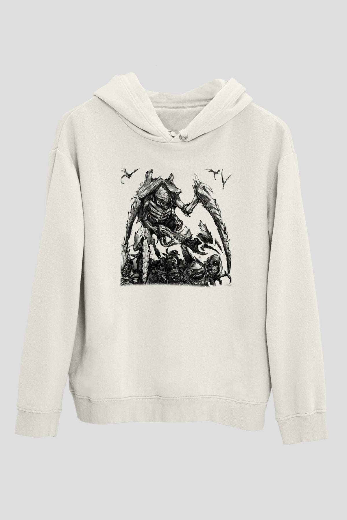 Warhammer Beyaz Unisex Hoodie