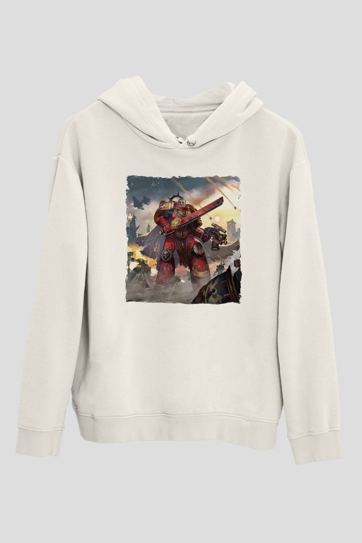 Warhammer Beyaz Unisex Hoodie