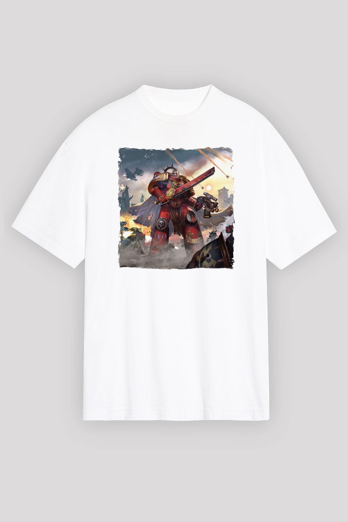 Warhammer Beyaz Unisex Tişört T-Shirt