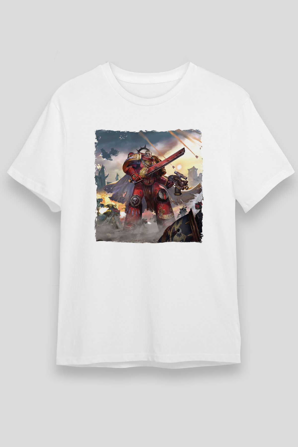 Warhammer White Unisex Graphic Tee - STREETWEAR