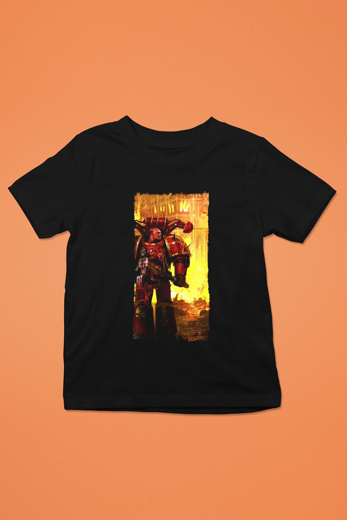 Warhammer Siyah Unisex Çocuk Tişört