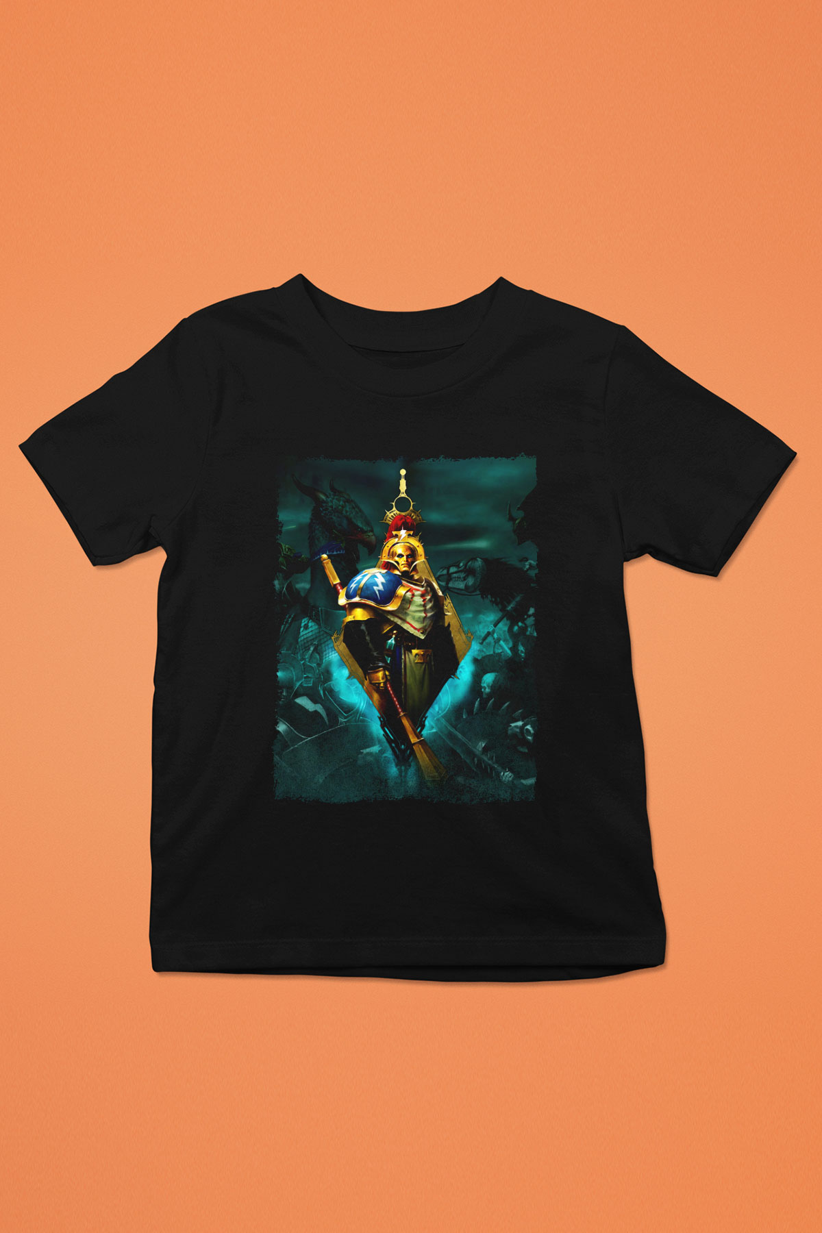 Warhammer Siyah Unisex Çocuk Tişört