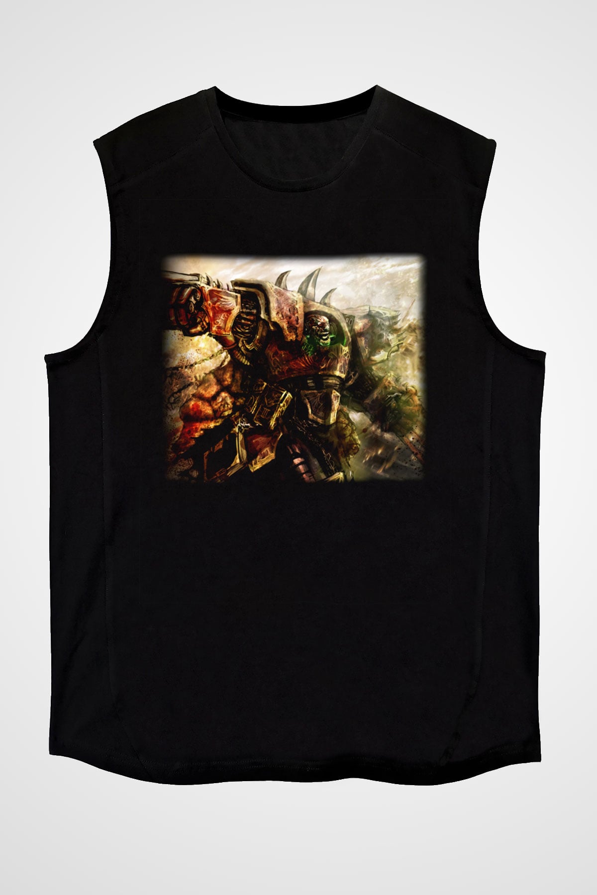 Warhammer Siyah Unisex Kolsuz Tişört
