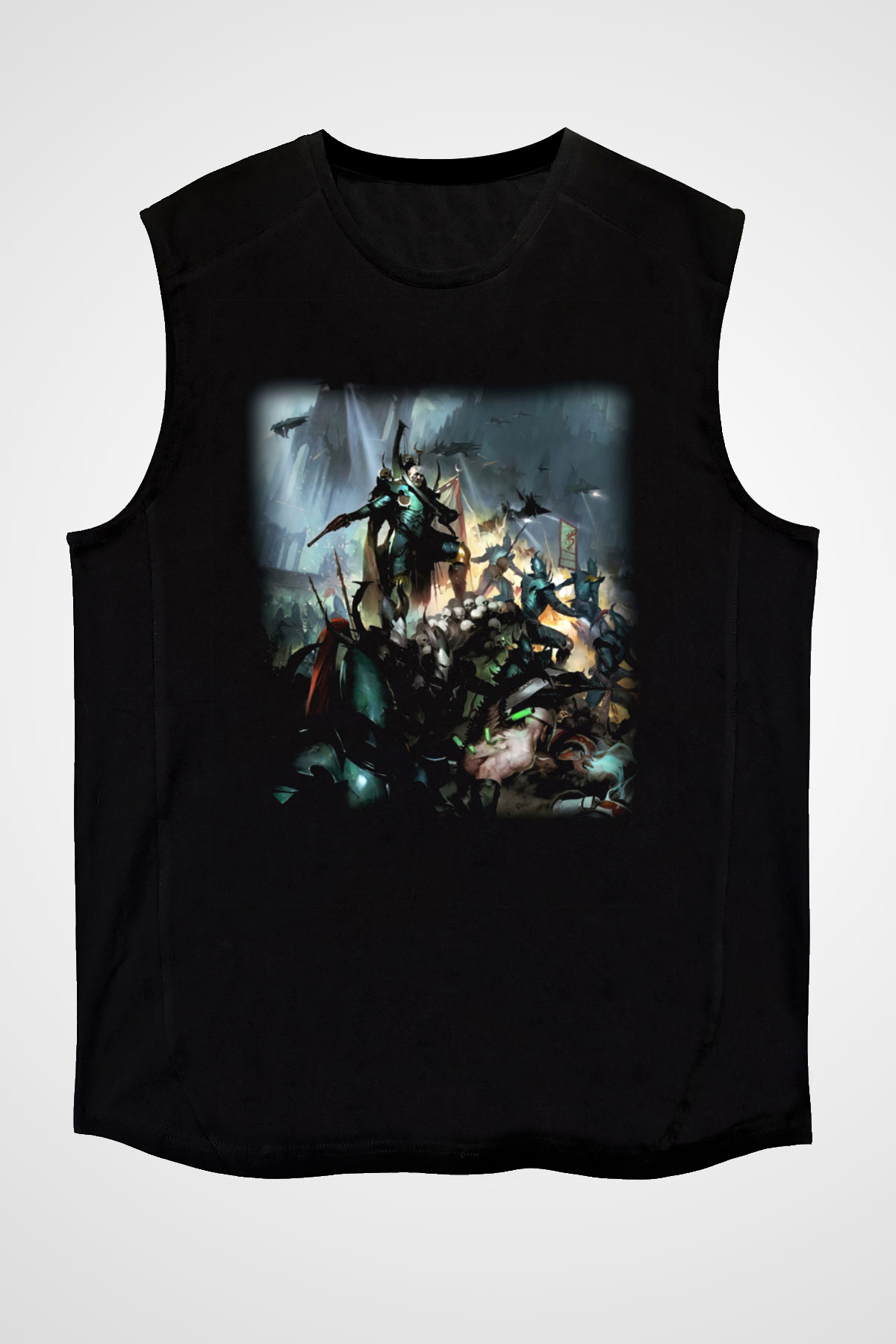 Warhammer Siyah Unisex Kolsuz Tişört